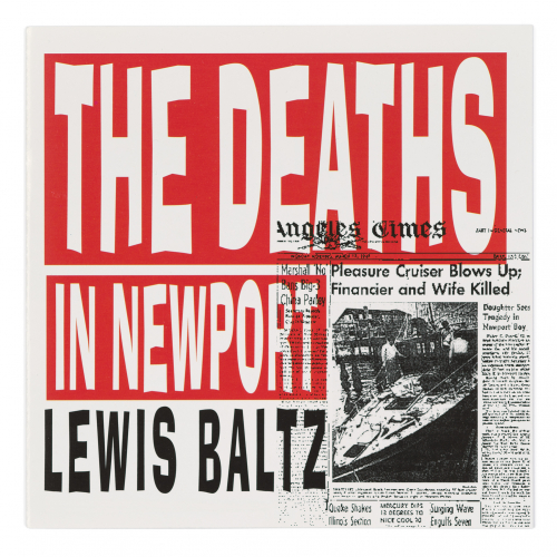 © Cover image of the CD-ROM: Lewis Baltz The Deaths in Newport published as a Paradox project in the Netherlands in 1995 as (interactive) CD-ROM. Voices: Lewis Baltz, Jacqueline Hagman. Sound design: Kees Went. Cover design: Henrik Barends. Editor: Bas Vroege. Copyright: Paradox and Lewis Baltz Estate