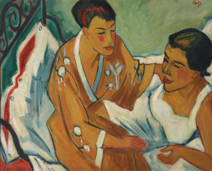 Max Pechstein, Das Paar (Interieur), 1921, Kunstmuseum Bochum  
 
 